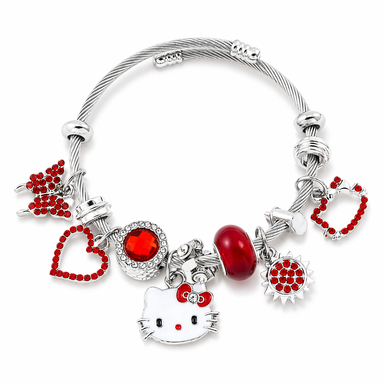 Red HK charm bracelet